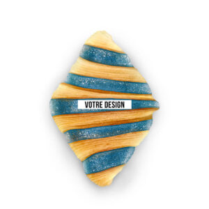 Croissant nature personnalisable – Bleu