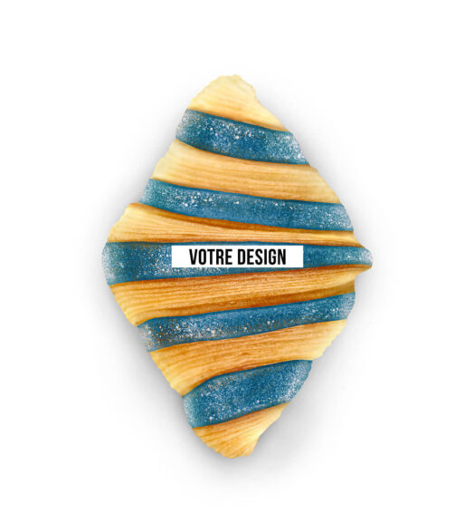 Croissant nature personnalisable – Bleu