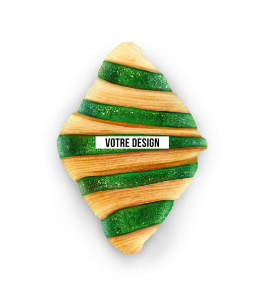 Croissant nature personnalisable – Vert
